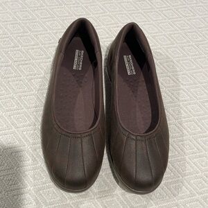 Skechers Goga Mat Brown Flats Size 8